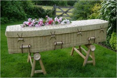 Outdoor funeral in Kent