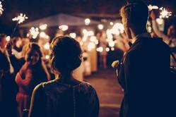 Celebrant wedding at night